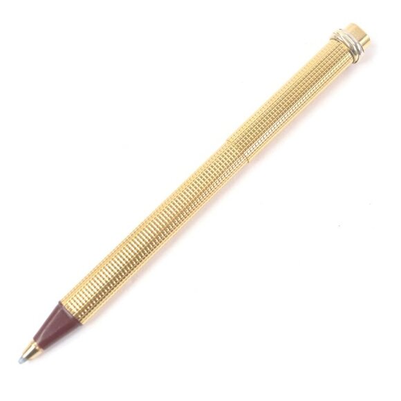 Cartier Vintage Block Check Trinity Double C Logo Capped Ballpoint main image 7